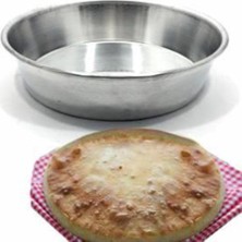 abnturk 2 Adet Ev Ekmeği Yapma Derin Fırın Tepsisi Ø29CM Yüksek Kenar Alüminyum Pilav Yemek Çorba Tepsi