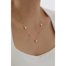 Yavuz Kuyumculuk 14 Ayar Altın Forse Zincir Şans Yolu Kalp Kolye