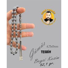 Muri Tesbih 50,8 gr Gümüş Tesbih Beyzi Kesim 8,50X11,50
