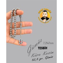 Muri Tesbih 52,5 gr Özel Tasarım Gümüş Küre Kesim 7,25X7