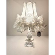 Lulu Avizem Luluavizem Patentli Elde Yıkanabilir Dantel Gelinlik Abajur Salon Yatakodasi Genç Odası