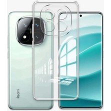Fibaks Redmi Note 15 4g Kılıf Kamera Korumalı Şeffaf Ultra Ince Esnek Renksiz Silikon Kapak