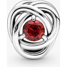Pandora Açık Kırmızı Sonsuzluk Sarmalı Charm 790065C01