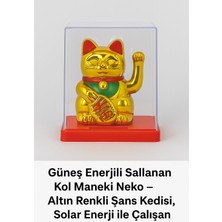 Seymen Bıçakçılık Solar Enerji ile Çalışan Şans Kedisi Biblo tekli  | Işıklı Dekoratif Ev & Ofis Aksesuarı