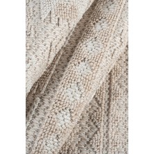 Santiva Home Bej Krem Yumuşak Dokulu Halı Bukle Salon Koridor Dokuma Makine Halısı Antialerjik