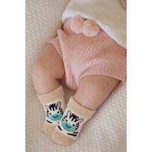 Bebek Hayvan Desenli Havlu Soket Çorap