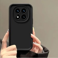 Fibaks Redmi Note 15 Pro 5g Kılıf Kamera Korumalı Yumuşak Dokulu Darbe Emici Siyah Silikon Kapak