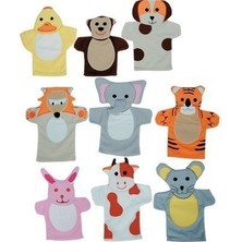 Edutoys HAYVAN FİGÜRLÜ KUKLALAR (10 PARÇA)