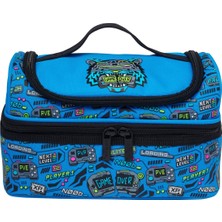 Smiggle Eclipse Çift Katlı Okul Beslenme Çantası – Orta Mavi | Iki Bölmeli, Yalıtımlı,