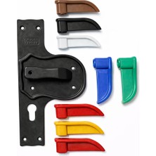 Tuncel Teknik Bariyerli ve Güvenli Kırılmaz Kapi Kolu Siyah Ayna Siyah Kol