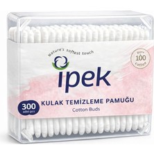 İpek Ipek 300’LÜ Kulak Temizleme Pamuğu %100 Saf Pamuk – Kulak Çubuğu Cotton Buds