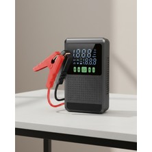 12.000 Mah Şarjlı Araç Akü Takviye ve Işıklı Hava Kompresörü - MS002J-6O2902