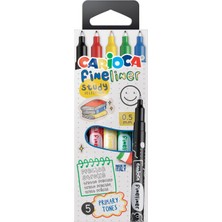 Carioca Fineliner 5'li Study