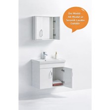 Saydam Banyo Root 75 cm Banyo Dolabı Takımı Alt Üst