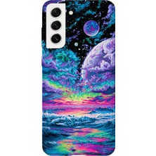 Lelia Samsung Galaxy S21 Fe Uyumlu Baskılı Şeffaf Telefon Kılıfı | Koleksiyon: Cosmicwhisper Skyset