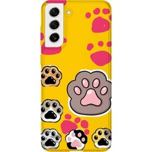 Lelia Samsung Galaxy S21 Fe Uyumlu Baskılı Şeffaf Telefon Kılıfı | Koleksiyon: Pawprint Stories