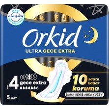 Orkid Ultra Hijyenik Ped Gece Ekstra (Boy 4) 5 Adet