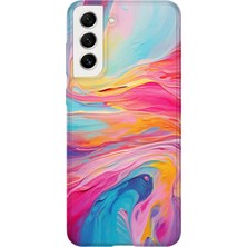 Lelia Samsung Galaxy S22 Uyumlu Baskılı Şeffaf Telefon Kılıfı | Koleksiyon: Pastelbloom Soft Series