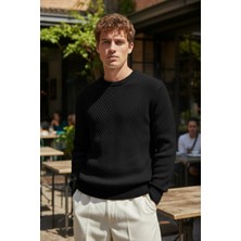 Mandala Tekstil Erkek Kendinden Desenli Kaliteli Triko Kazak