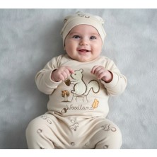 Milays Sincap Nakışlı 3 Lü Zıbın Takımı 0-3 Ay  %100 Pamuktan