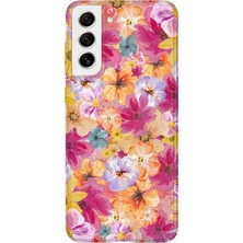 Lelia Samsung Galaxy S22 Plus Uyumlu Baskılı Şeffaf Telefon Kılıfı | Koleksiyon: Floraluxe Botanica