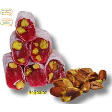 Fitil Lokum Narlı Antep Fıstıklı 1000 Gr.jelatinsiz -Gulutensiz-Vegan-Helal Doğanlar Gıda