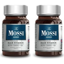 The Mossi London 2'li Paket Saç Vitamini 120 Tablet – Saç Dökülmesini Azaltmaya ve Saçları Güçlendirmeye Yardımcı Takviye