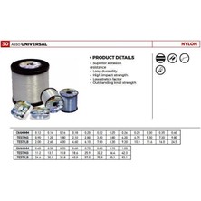 Asso Unıversal Misina 100 M Beyaz No:0,16