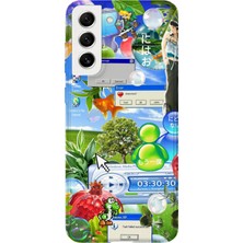 Lelia Samsung Galaxy S21 Fe Uyumlu Baskılı Şeffaf Telefon Kılıfı | Koleksiyon: Aeroglass Mirage