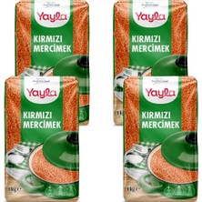 Yayla Ithal Kırmızı Mercimek 1 kg X4