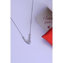 Innuendo Jewelry 925 Ayar Gümüş Beş Kalpli Sevgili Kolyesi