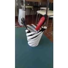 Talaşoğlu 3D Baskı Modern Spiral Kalemlik – Masaüstü Organizer – Renk Seçmeli