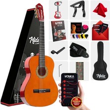 Midex CG-270M Doğal Renk Klasik Gitar 4/4 Yetişkin Boy Sap Ayarlı Full Set