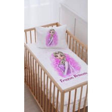Lilabio %100 Pamuk Park Yatak Beşik Nevresim Takımı (70X120) Pembe Elsa