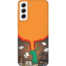 Lelia Samsung Galaxy S21 Uyumlu Baskılı Şeffaf Telefon Kılıfı | Koleksiyon: Memecraft Studio