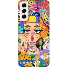 Lelia Samsung Galaxy S22 Plus Uyumlu Baskılı Şeffaf Telefon Kılıfı | Koleksiyon: Chromatica Aura