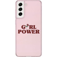 Lelia Samsung Galaxy S21 Uyumlu Baskılı Şeffaf Telefon Kılıfı | Koleksiyon: Queenmode Femme