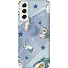 Lelia Samsung Galaxy S21 Fe Uyumlu Baskılı Şeffaf Telefon Kılıfı | Koleksiyon: Cute Animals