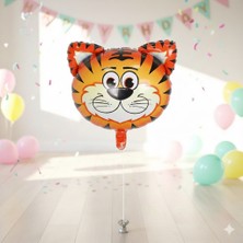Dodomar 18 Inç Safari Kaplan Folyo Balon - Doğum Günü Parti Dekorasyon Balonu