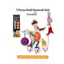 7 Parça Kedi Oyuncak Seti – Eğlenceli, Hareketli ve Güvenli Oyun Deneyimi