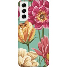 Lelia Samsung Galaxy S22 Uyumlu Baskılı Şeffaf Telefon Kılıfı | Koleksiyon: Floraluxe Botanica