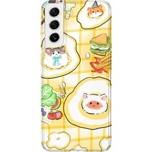 Lelia Samsung Galaxy S21 Fe Uyumlu Baskılı Şeffaf Telefon Kılıfı | Koleksiyon: Snacktoon Delight
