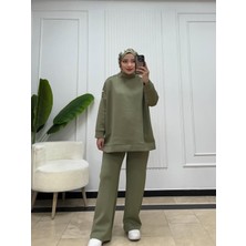 Miraydin Butik Omuz Düğmeli Pantolon Ikili Takım - Yeşil