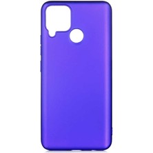 Realme C25 Kılıf Nxar Premier Silikon Kapak-Saks Mavi