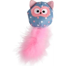 Flamingo Tüylü Baykuş Kedi Oyuncağı