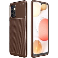Galaxy A32 5g Kılıf Nxar Negro Silikon Kapak-Kahverengi