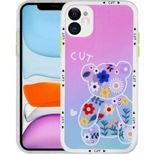 iPhone 11 Kılıf Kamera Korumalı Desenli Sert Nxar Hess KAPAK-NO10