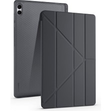 Galaxy Tab S11 Ultra Kılıf Zore Tri Folding Kalem Bölmeli Standlı Kılıf - Siyah