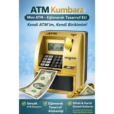 Eser Ticarett Atm Kumbara – Şifreli ve Kartlı Mini Atm Tasarruf Kutusu ile Eğlenerek Birikim Yapın