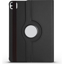 iPad Pro 11 2025 M5 Zore Dönebilen Standlı Kılıf - Siyah